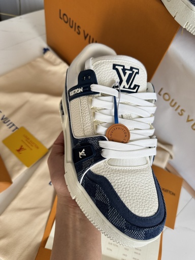 [0704] Tenis Louis Vuitton Blanco/Mezclilla